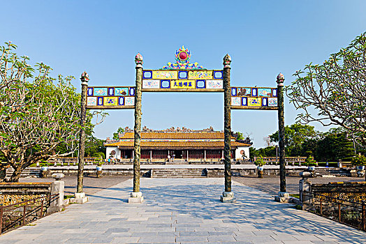 入口,桥,泰国,宫殿,皇宫,城堡,色调,越南,亚洲