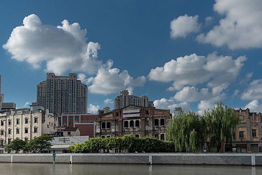 上海苏州河沿岸景观