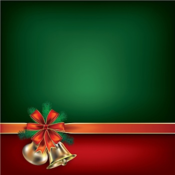 圣诞节,绿色,问候,丝带