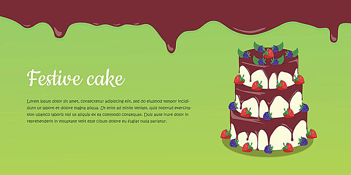 节日蛋糕,旗帜,巧克力,巧克力蛋糕,糕点店,隔绝,设计,生日蛋糕,甜点,饼干,甜,糖果,美味,奶油,糕点,蛋糕,矢量,插画