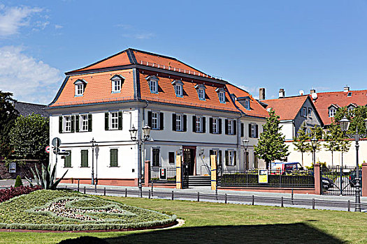 房子,巴洛克,连栋房屋,展示,留白,艺术,20世纪,巴特洪堡,黑森州,德国,欧洲