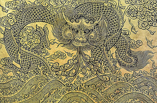 金箔,艺术,中国龙