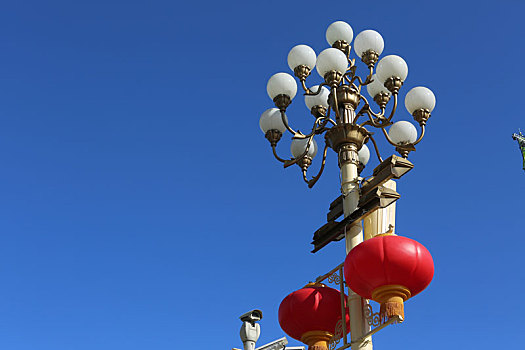 北京长安大街上的华灯
