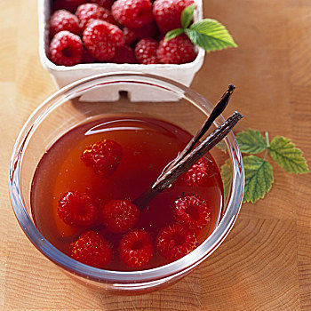 树莓醋,香草