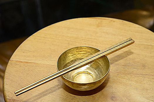 天程铜艺品店,铜质碗,筷,广东广州荔湾区
