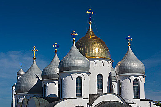 俄罗斯,诺夫哥罗德,克里姆林宫,圣徒,索非亚,大教堂