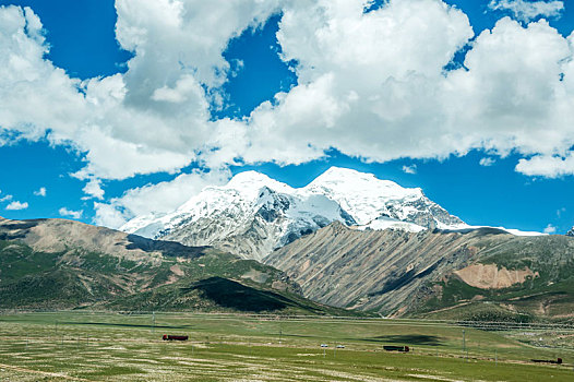 雪山草原风光,中国西藏