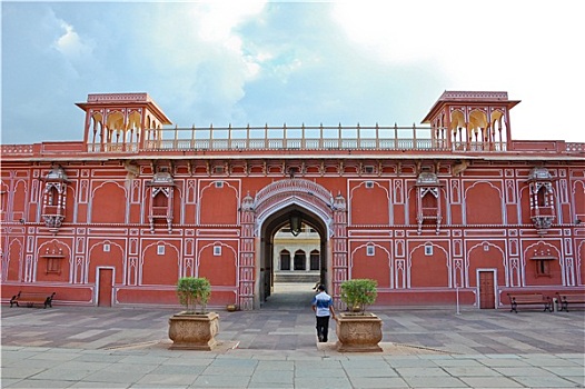 城市宫殿,斋浦尔,印度