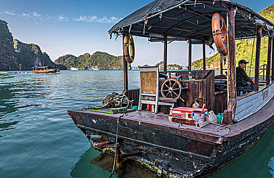 越南,下龙湾,帆船,世界遗产