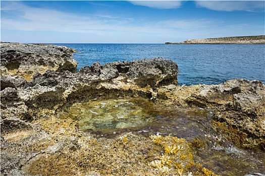 石头,水池,海洋