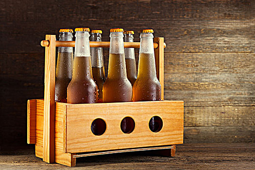木质,板条箱,啤酒瓶