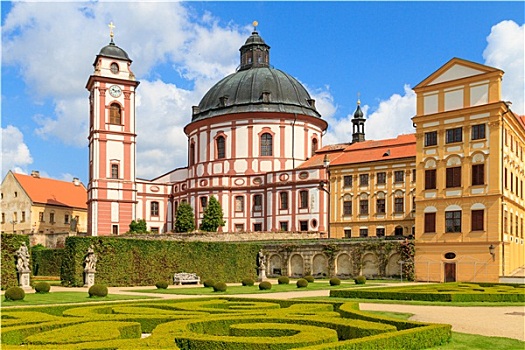 宫殿,大教堂,花园,南方,摩拉维亚,捷克共和国