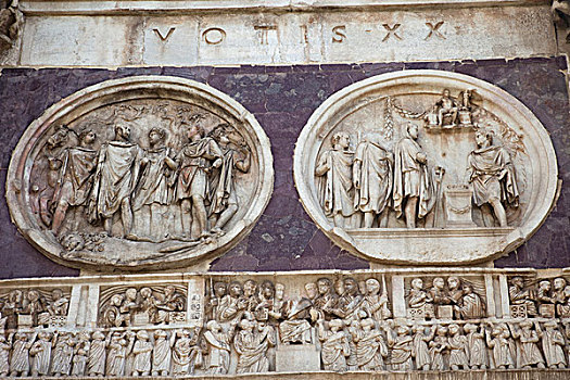 意大利,罗马,特写,君士坦丁凯旋门