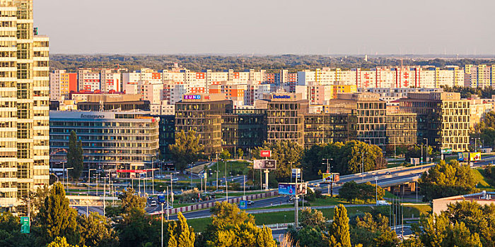 斯洛伐克,布拉迪斯拉瓦,现代办公室,建筑,正面,公寓,楼宇,局部,城镇,社会主义,城市