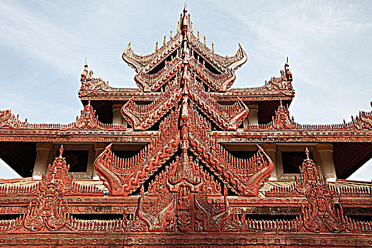 缅甸,阿马拉布拉,寺院,博物馆