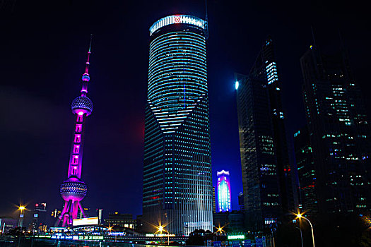 夜上海,上海夜景,陆家嘴