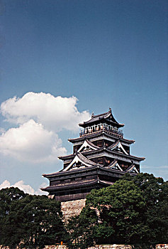 日本,广岛,城堡,大幅,尺寸