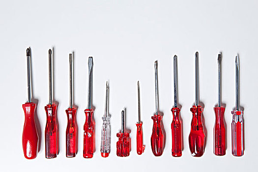 红色,工具,排列