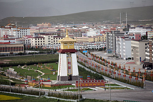 青海海滨藏城刚察县美景