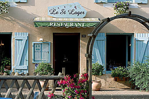 餐馆,博若莱葡萄酒,酒乡,罗纳河谷,法国