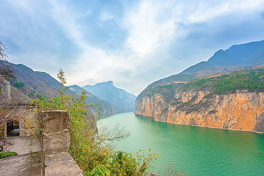 重庆市奉节县白帝城风景区,三峡夔门旅行风光图片