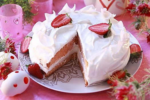 草莓奶油,蛋糕