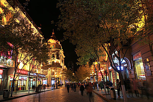 2014年10月20日哈尔滨城市建设夜景