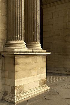 柱子,卢浮宫,院落