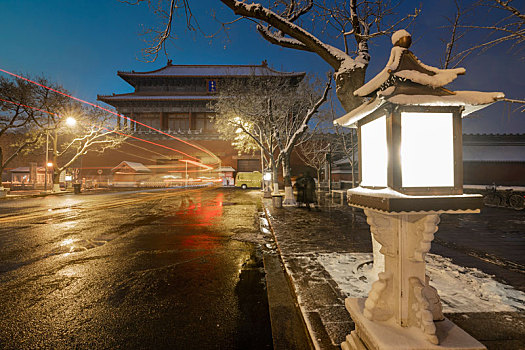 中国北京故宫冬天雪景