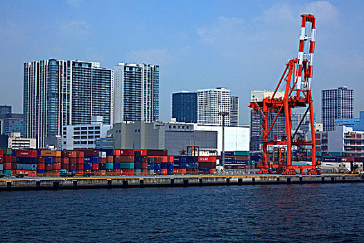 东京,国际,集装箱码头,码头