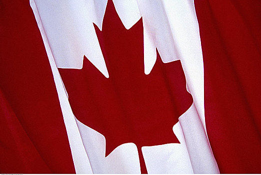 特写,加拿大国旗