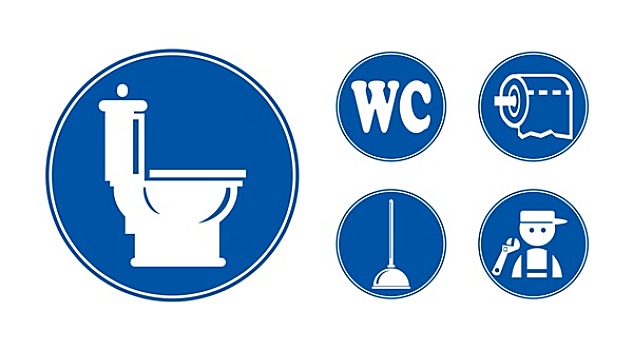 蓝色,卫生间,象征
