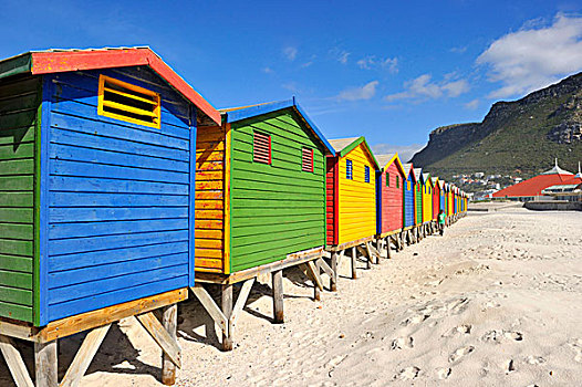 南非,西海角,岬角,半岛,海滩,小屋