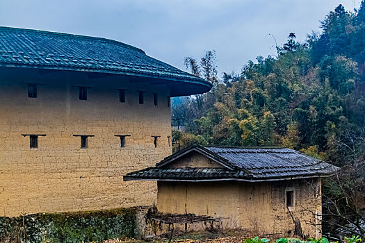 福建省,龙岩市,永定区,南村,圆型,土楼,建筑,景观