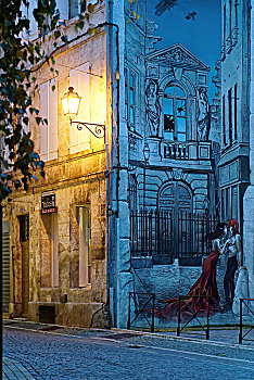 法国,涂绘,墙壁,走,安德烈,壁画,20世纪
