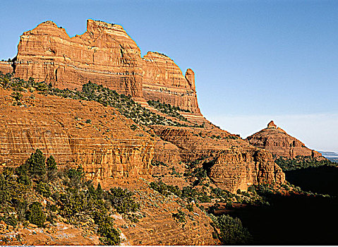 岩石构造,红岩,塞多纳,亚利桑那