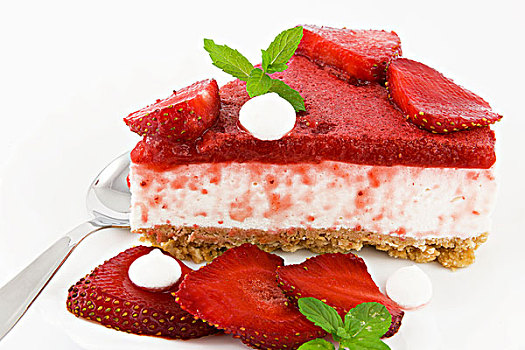 芝士蛋糕,酸奶,草莓