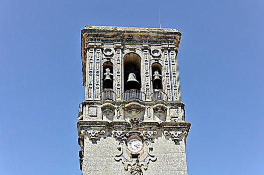 钟楼,大教堂,圣马利亚,卡迪兹,安达卢西亚,西班牙,欧洲