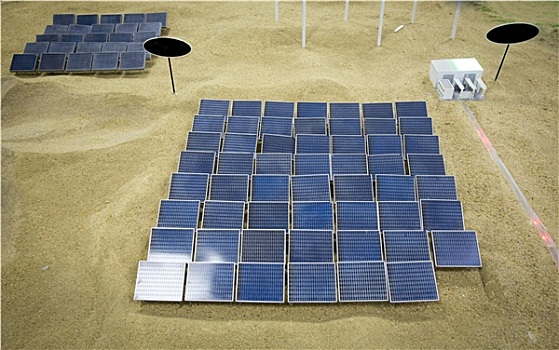 模型,太阳能电池板