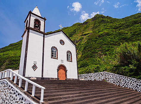 教堂,岛屿,亚速尔群岛,葡萄牙,欧洲