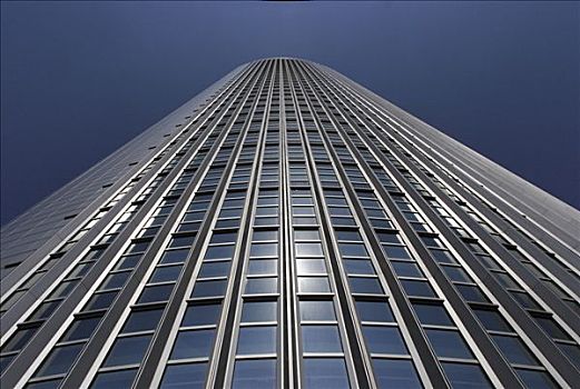 摩天大楼,建筑,法兰克福,黑森州,德国,欧洲