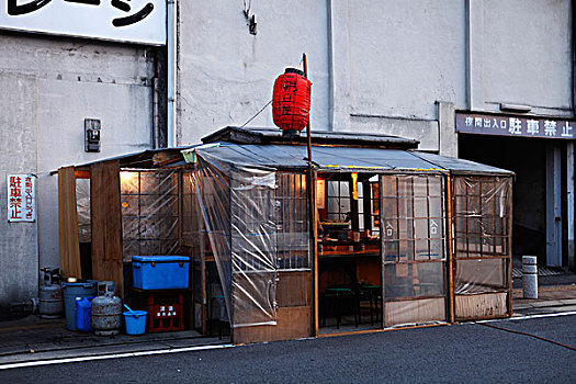 街道,面条,日本