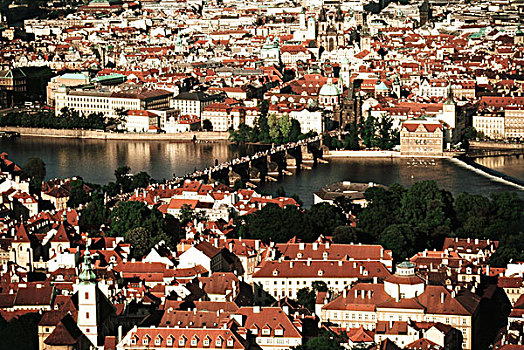 捷克共和国,布拉格,查理大桥,老城,大幅,尺寸