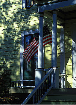 户外,美国国旗,杰克逊维尔,俄勒冈,美国