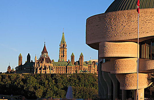 加拿大,安大略省,渥太华,议会,博物馆,文明,前景