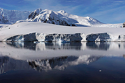 积雪,海边风景,雷麦瑞海峡,南极半岛,南极