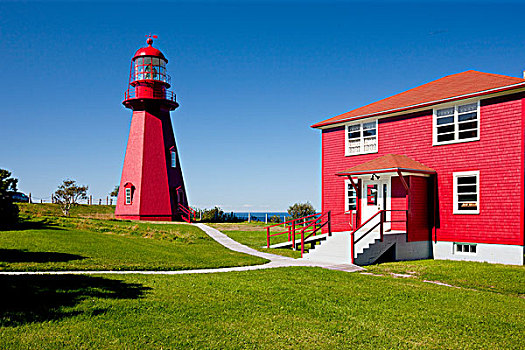 灯塔,加斯佩半岛,魁北克,加拿大