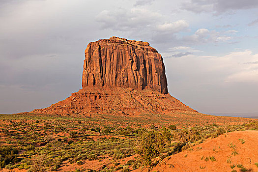 山岗,纪念碑谷,纳瓦霍部落,亚利桑那,美国,北美