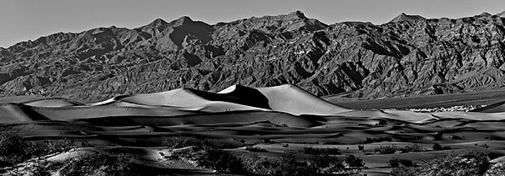 沙丘,靠近,死亡谷国家公园,加利福尼亚,美国,北美