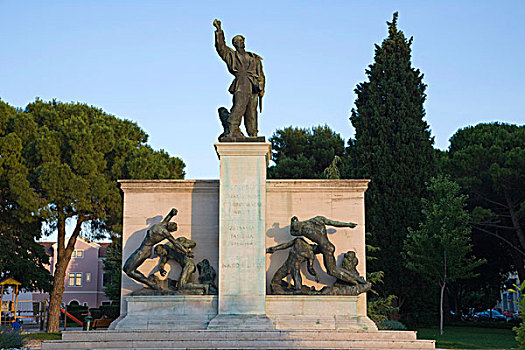 二战,纪念建筑,公园,普拉,伊斯特利亚,克罗地亚,欧洲